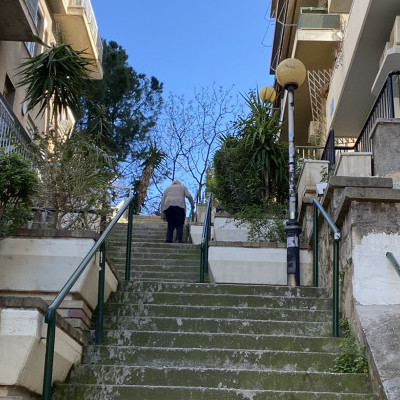 The stairs to our apartment are a real work out